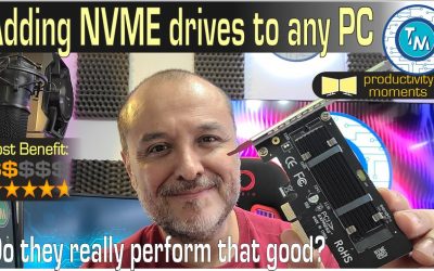 How to add an NVME SSD drive to any computer? Use a PCIe X4 adapter. Great performance in old PCs