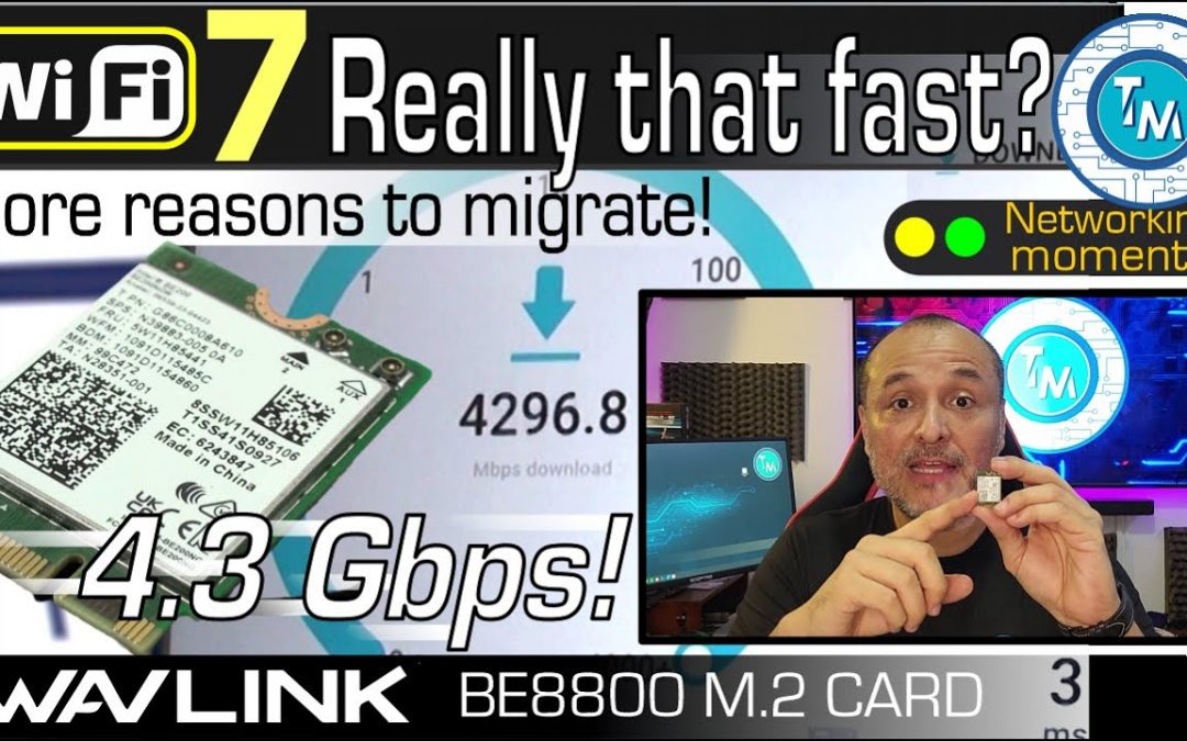 Extreme WiFi7 Speed with WAVLINK BE8800 internal adapter, when we thought we couldn’t go any faster