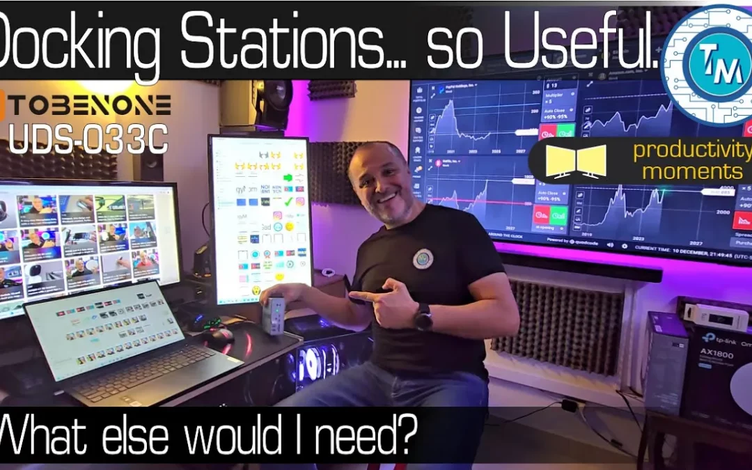 How to have Multiple monitors the easy Way? TobenONE Docking Station UDS-033C for New or Older PCs