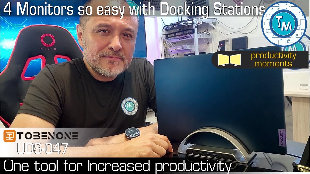 Add two Monitors with the TobenONE MultiPort Docking Station UDS047 Display Port Alt mode ports