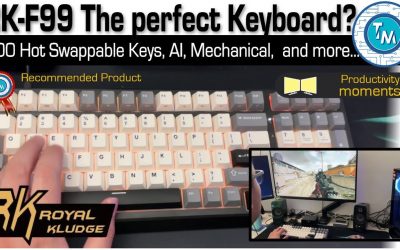 For gamers and everyone! With AI, this Royal Kludge keyboard is absolutely amazing. The RK-F99 AI