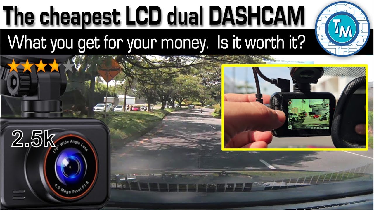 The cheapest Dashcam in Amazon, LCD and dual cam. How good is it? Everyone should get one?