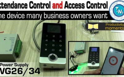 Biometric Reader for Access Control AND Attendance control. Works with Tuya App AMOCAM WG26/34