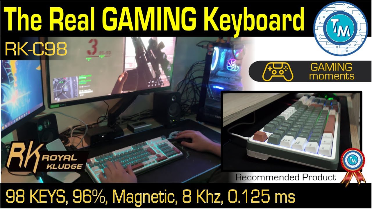 The RK C98 Gaming Keyboard that… well… This is The Gaming Keyboard you’ll want… from Royal Kludge