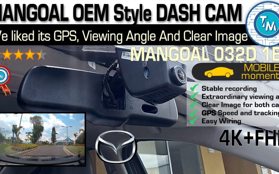 MANGOAL OEM Style Dash CAM, easy to install, image quality Dual CAM with GPS, Parking Mode and more