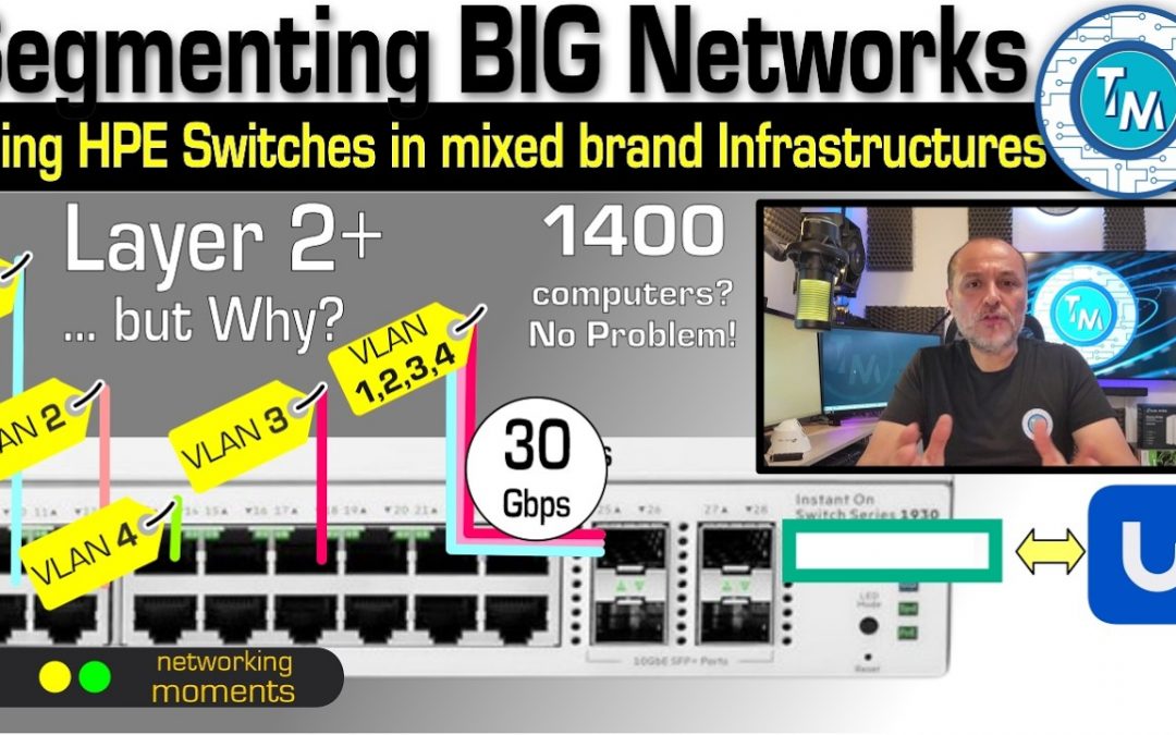 Segmenting your VLAN merging two brands: UNIFI and HPE with Layer 2+ Switches, 1930 Instant On Cloud