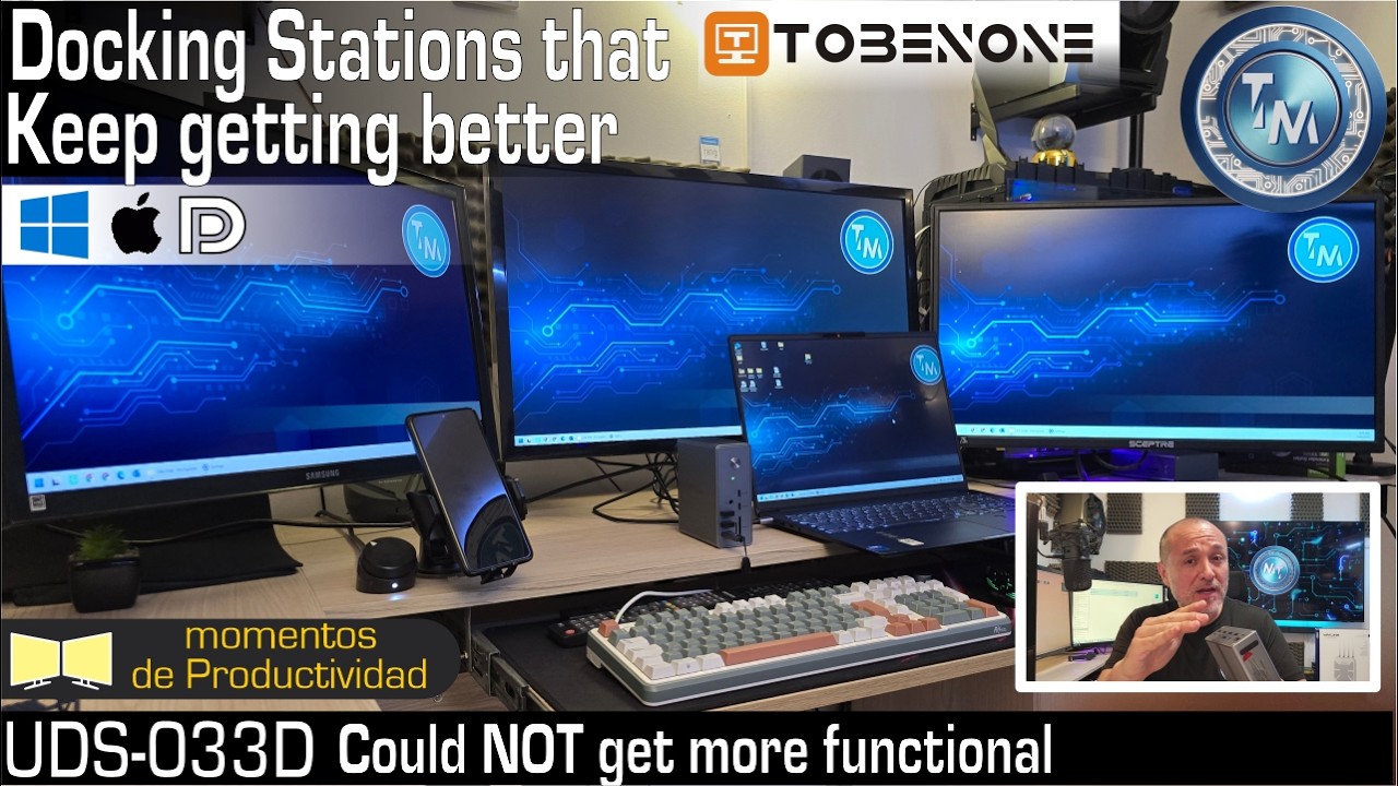 Multiple Monitors in MAC and Windows with TobenONE UDS033D, a truly Powerful Docking Station