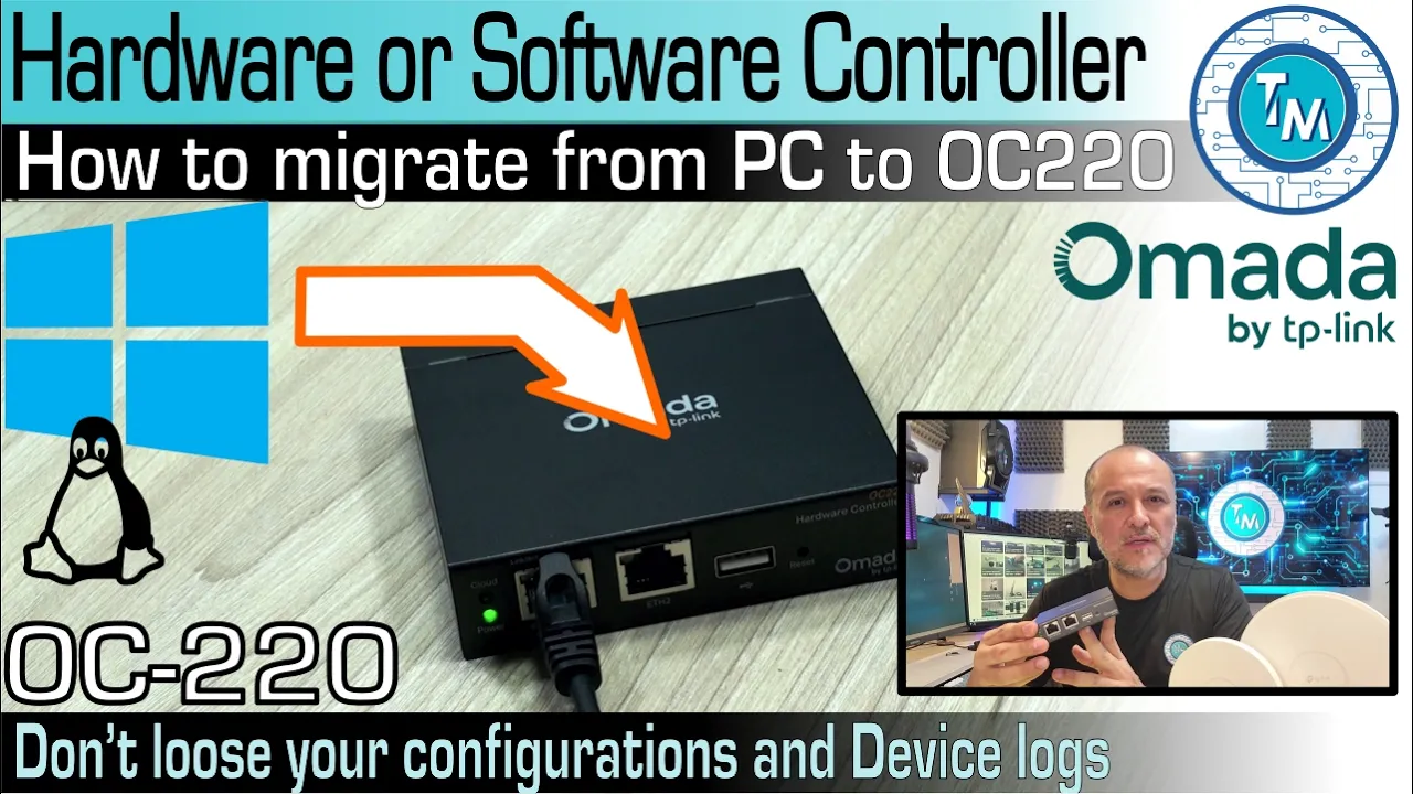 Migrating Omada software based controller from PC to an OC controller like the OC200 OC300 or OC400