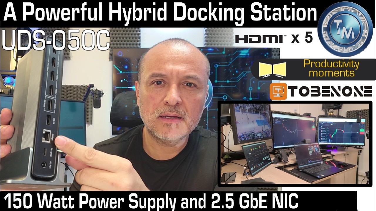 Multi Screen Setup with UDS050C of TobenONE Wind – MAC DP and Driver based Hybrid Docking Station 8K