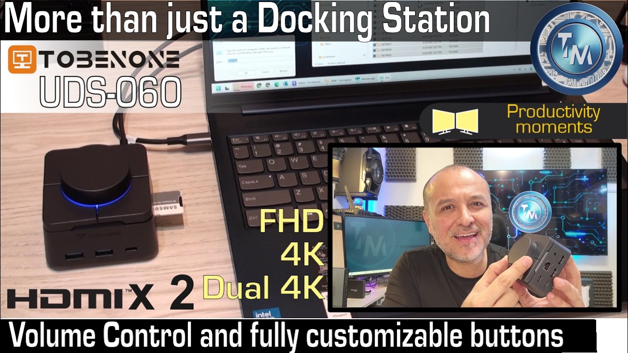The Dual 4K Docking Station you’ll want for traveling UDS060 TobenONE, compact, powerful, convenient